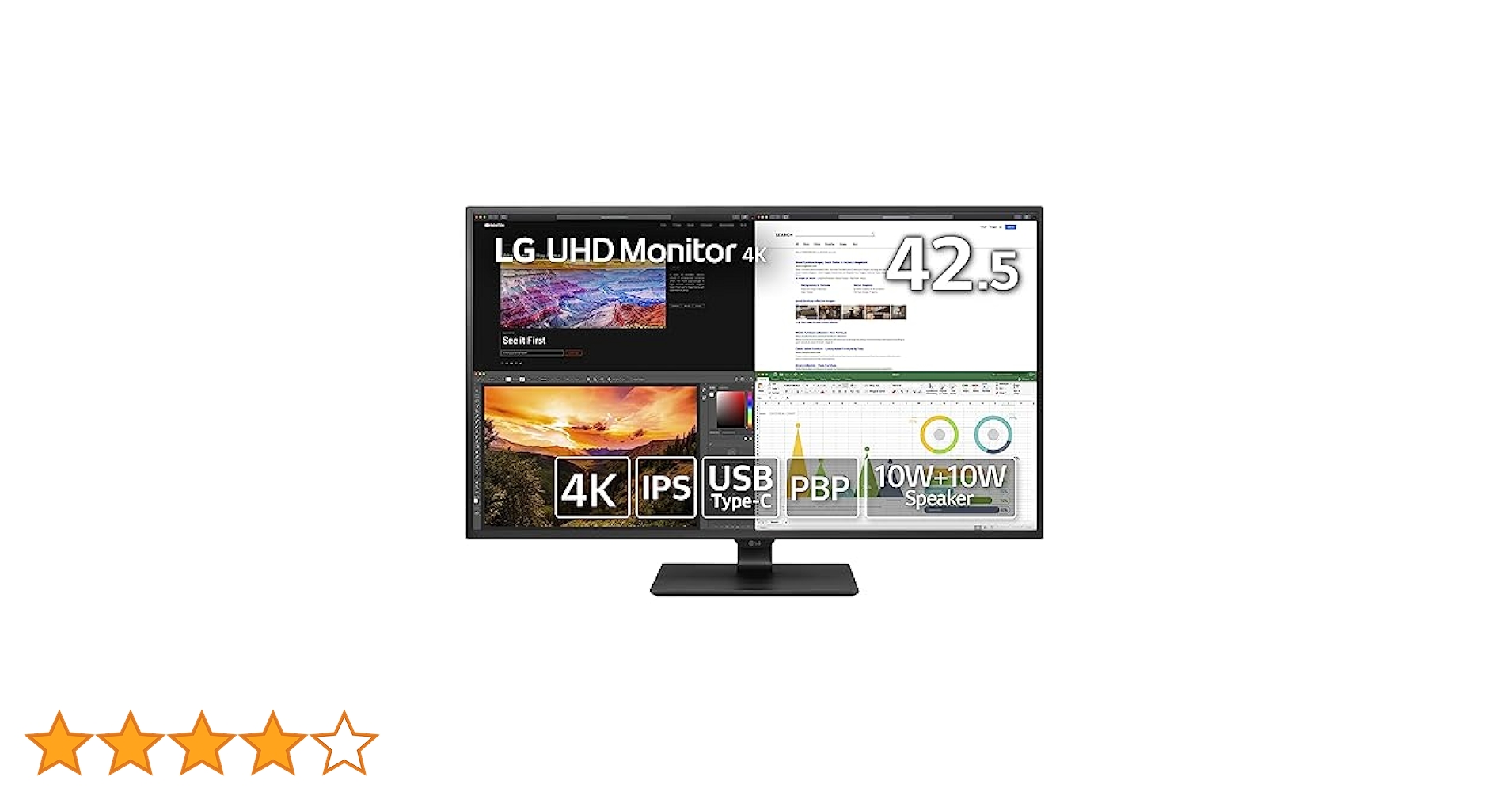 LG 43UN700T-B 43インチ 4K 43” 4K UHD IPS HDR10 Monitor - 43UN700T-B | LG USA